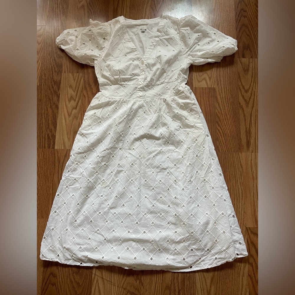 A New Day White Floral Dress